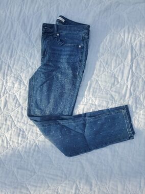 LC Lauren Conrad Dark Blue Polka Dot Women’s Jeans